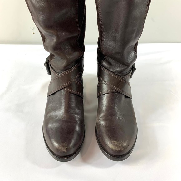 Cole Haan Tall ‘Air Whitley’ Suede and Leather Riding Boot Women's 7 - Picture 2 of 12